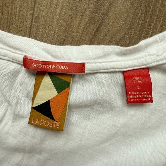Scotch & Soda "La Poste" Graphic Tshirt Men's L, Unisex Retro Indie Festival - Picture 3 of 8